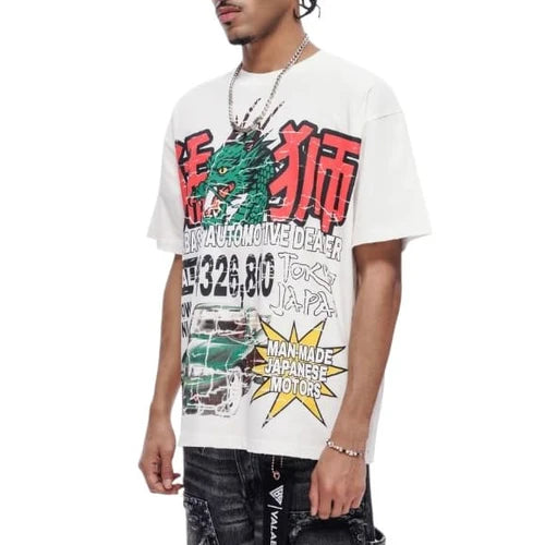 Valabasas - Japanese Motors Tee - Japanese Motors - White