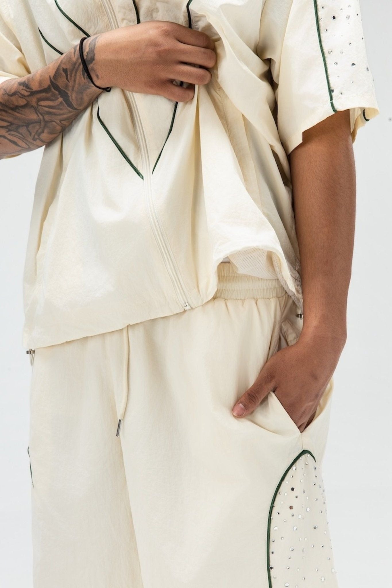 Paper Money - Apex Shorts - Cream — front view