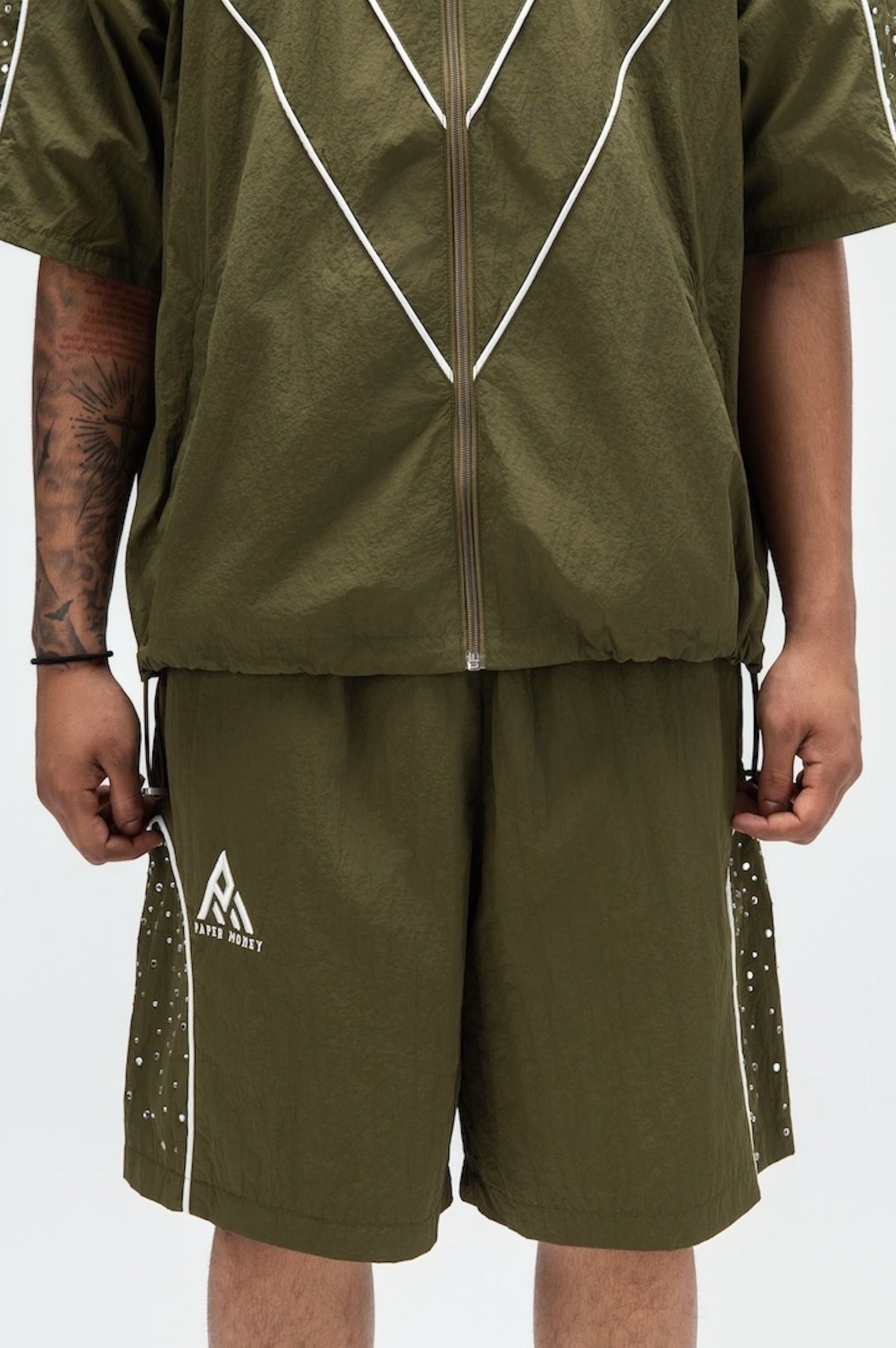 Paper Money - Apex Shorts - Green — front view