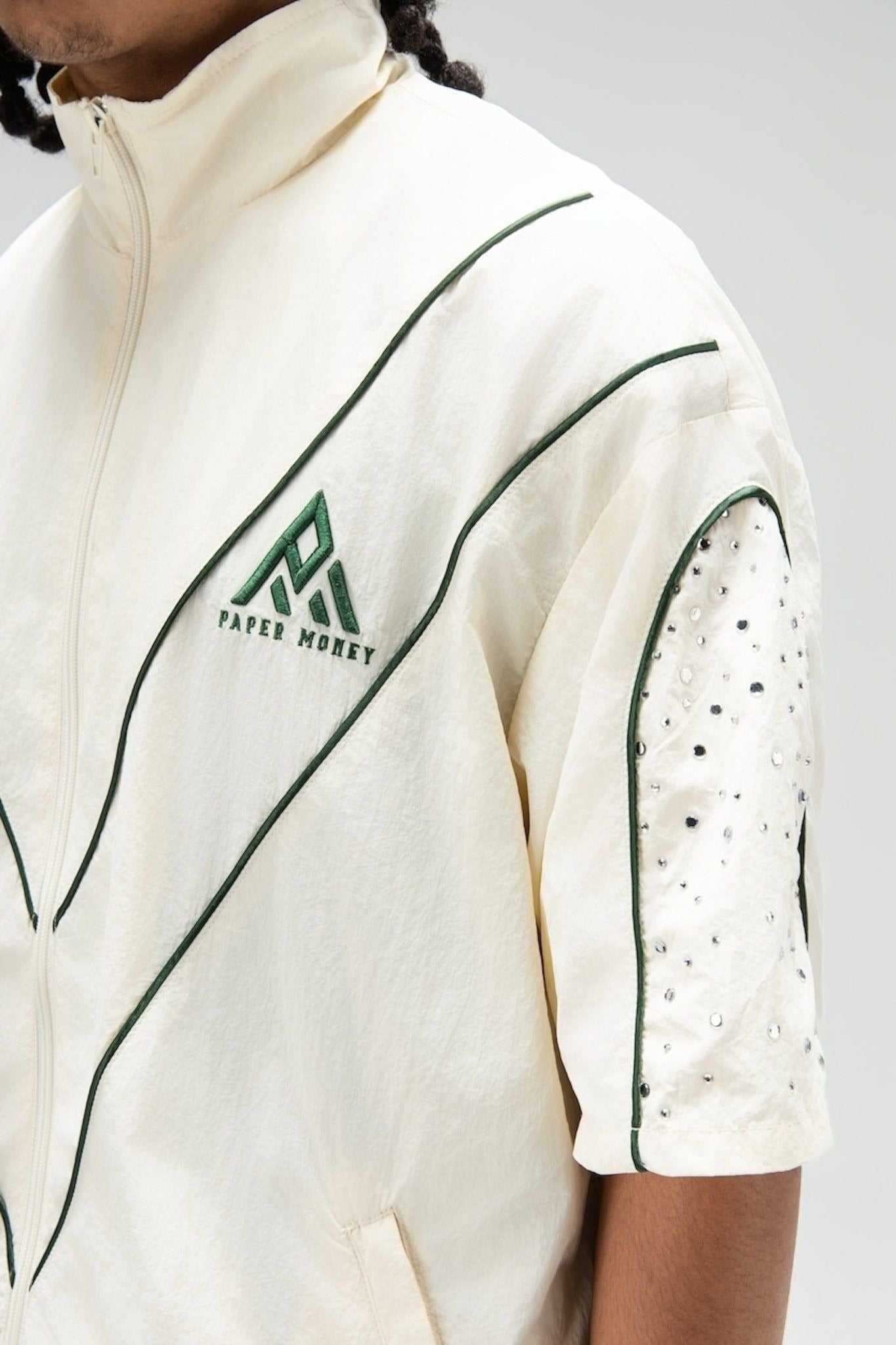 Paper Money - Apex Zip Top - Cream — front view