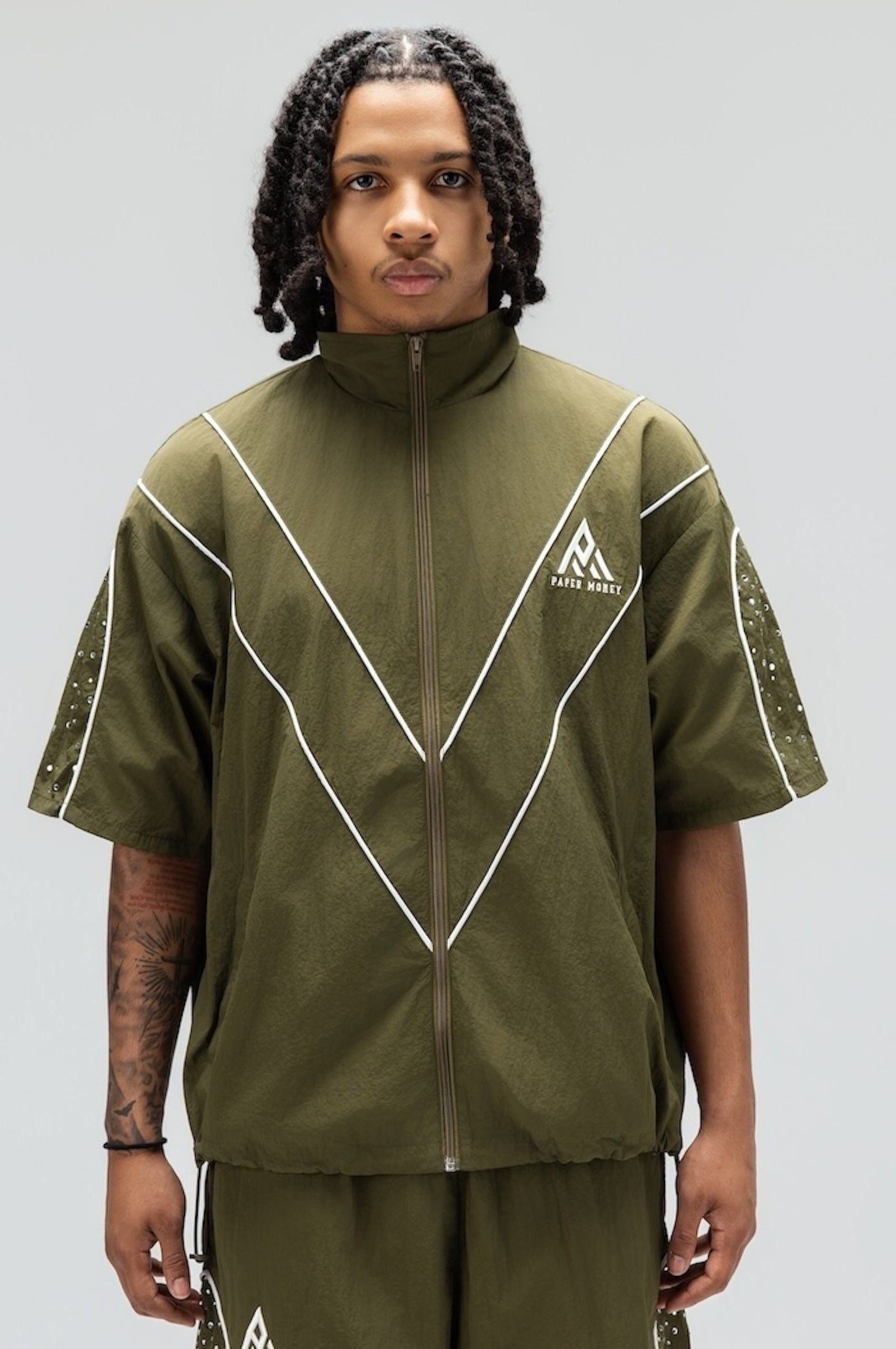 Paper Money - Apex Zip Top - Green — front view