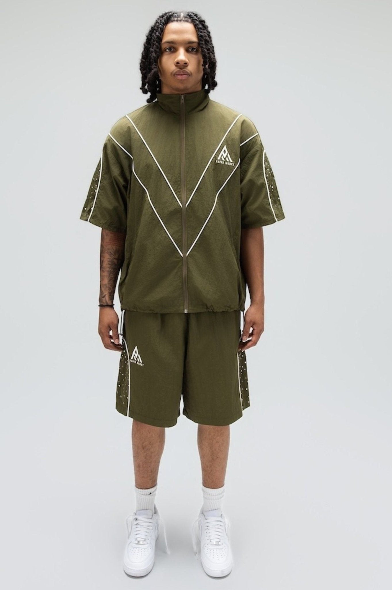 Paper Money - Apex Zip Top - Green — front view