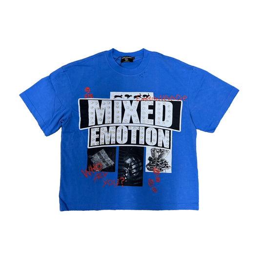 Mixed Emotion - Lost Identity Tee - Blue — front view