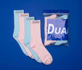Duaa - Candy Socks 4-Pack - Pink/Blue — front view