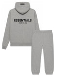 Fear of God Essentials - Hoodie & Pants Set - Dark Oatmeal — front view