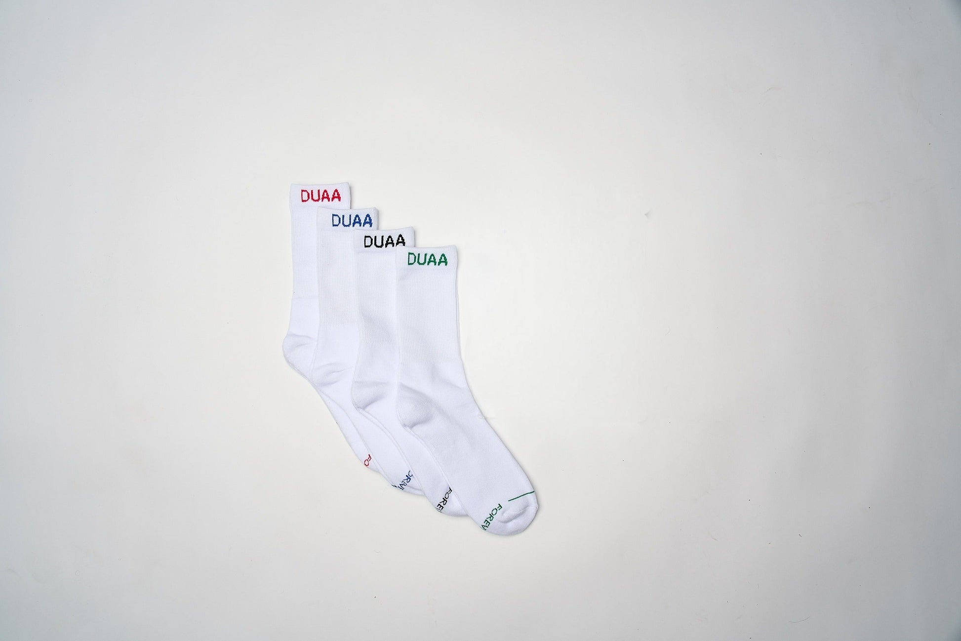 Duaa - Elite Socks 4-Pack - White — front view