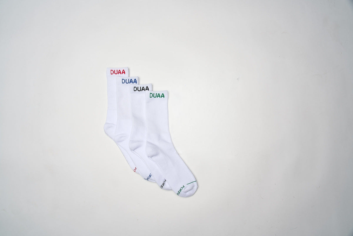 Duaa - Elite Socks 4-Pack - White — front view
