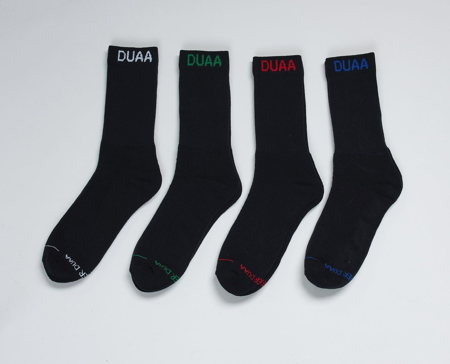 Duaa - Elite Socks 4-Pack - Black — front view