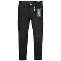 Anom Veld Skinny Fit in Jet Black denim — front view