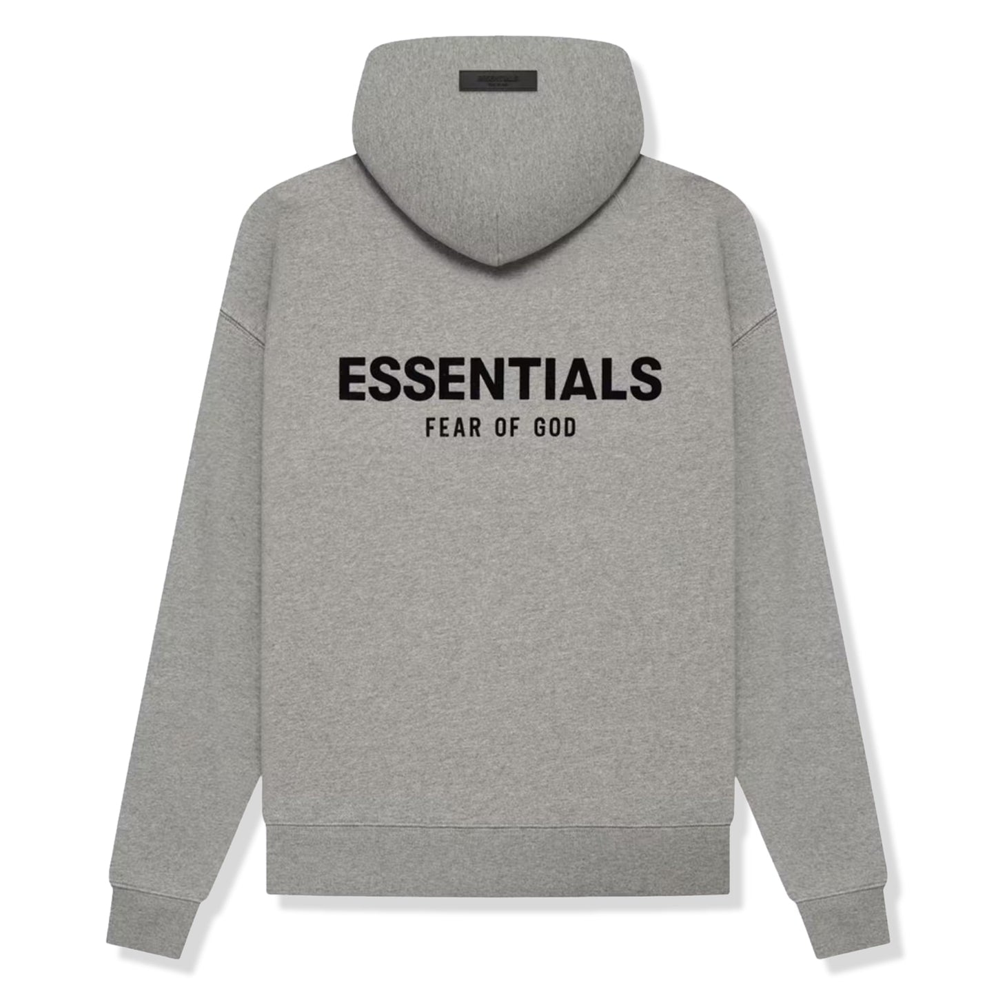 Fear of God Essentials SS22 Hoodie - Dark Oatmeal — Jerry Lorenzo Essentials heavyweight basic, pullover hoodie, front view