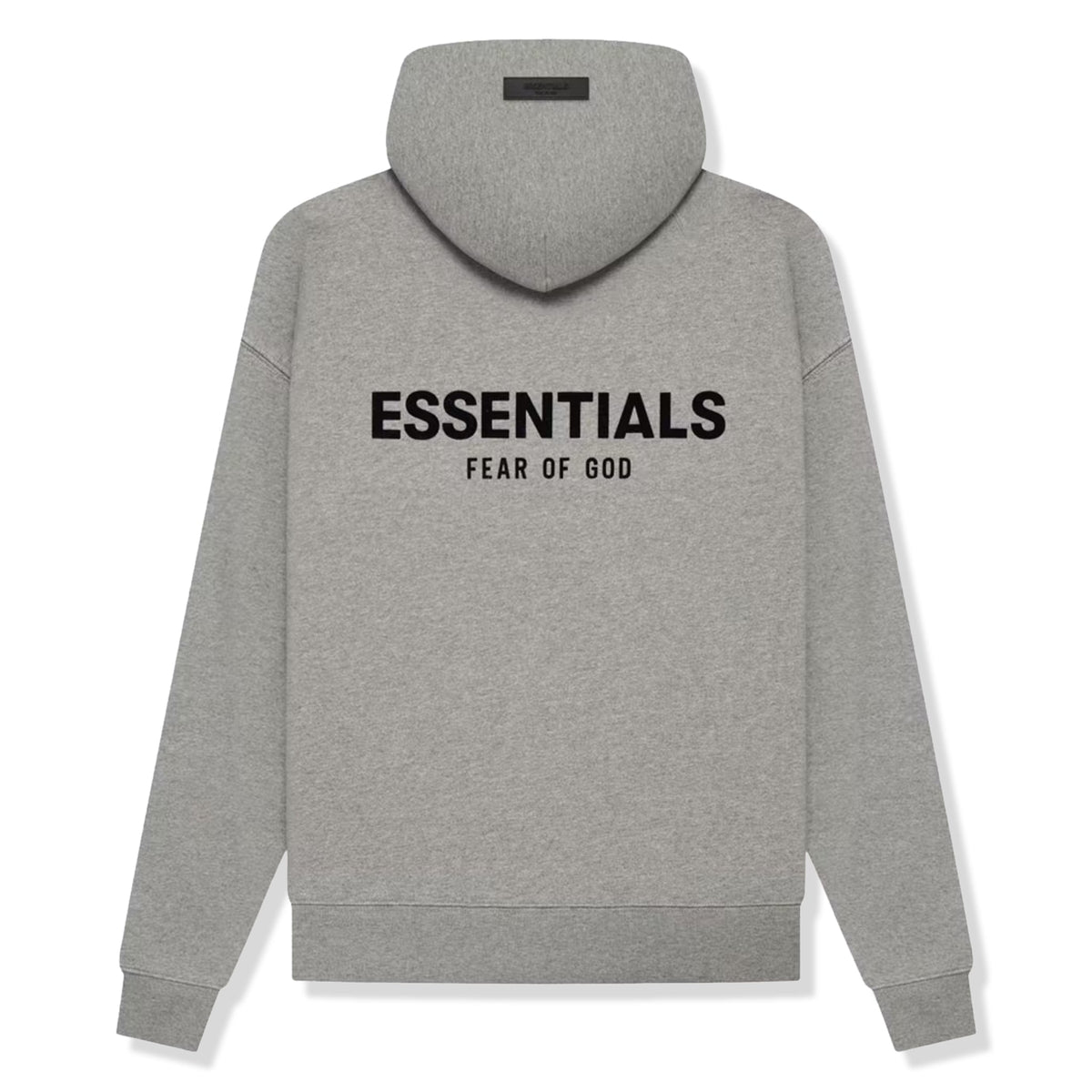 Fear of God Essentials SS22 Hoodie - Dark Oatmeal — Jerry Lorenzo Essentials heavyweight basic, pullover hoodie, front view