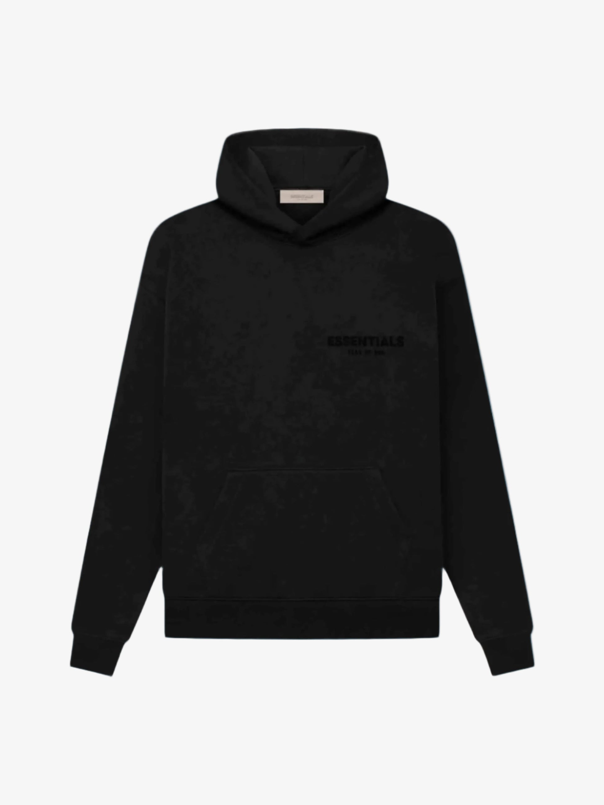 Fear of God Essentials SS22 Hoodie - Stretch Limo — Jerry Lorenzo Essentials heavyweight basic, pullover hoodie, front view