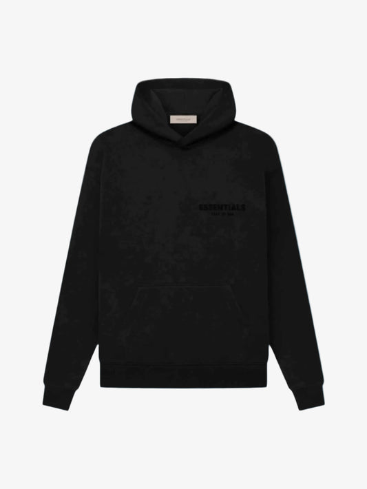 Fear of God Essentials SS22 Hoodie - Stretch Limo — Jerry Lorenzo Essentials heavyweight basic, pullover hoodie, front view