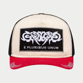 Godspeed - GS E Pluribus Trucker Hat - White/Red — front view