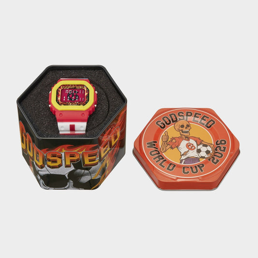 Godspeed - GSWC All Nations Chrono Watch - White/Red — front view