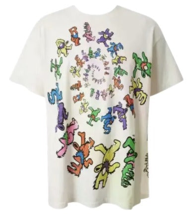 Hellstar - Paradise Bears Tee - White — front view