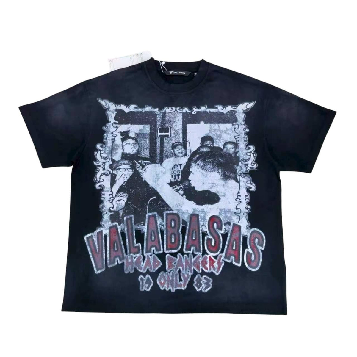 Valabasas - Head Bangers Tee - Black — front view