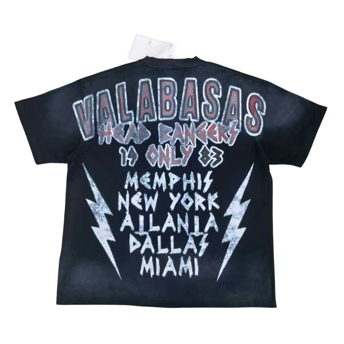 Valabasas - Head Bangers Tee - Black — front view