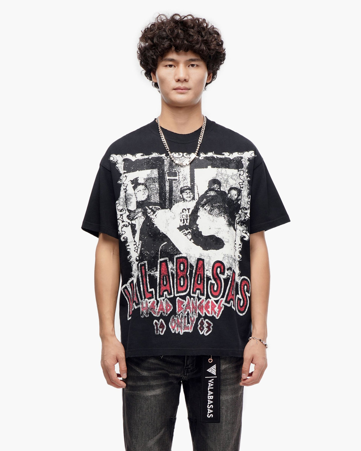 Valabasas - Head Bangers Tee - Black — front view