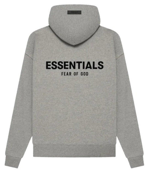 Fear of God Essentials - Kids Hoodie - Dark Oatmeal — front view