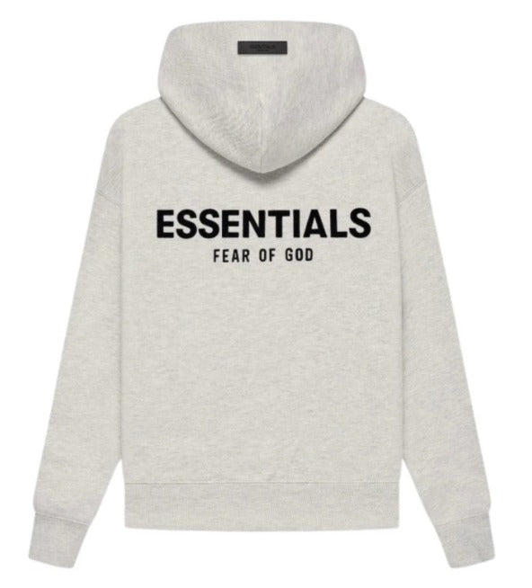 Fear of God Essentials - Kids Hoodie - Light Oatmeal — front view