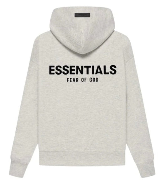 Fear of God Essentials - Kids Hoodie - Light Oatmeal — front view