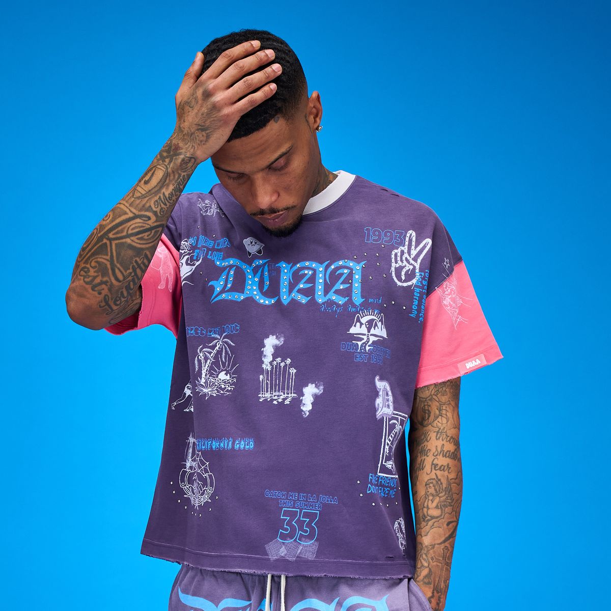 Duaa - Icon Tee - Purple — front view