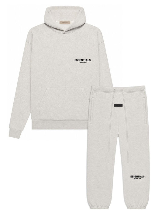 Fear of God Essentials - Hoodie & Pants Set - Light Oatmeal — front view