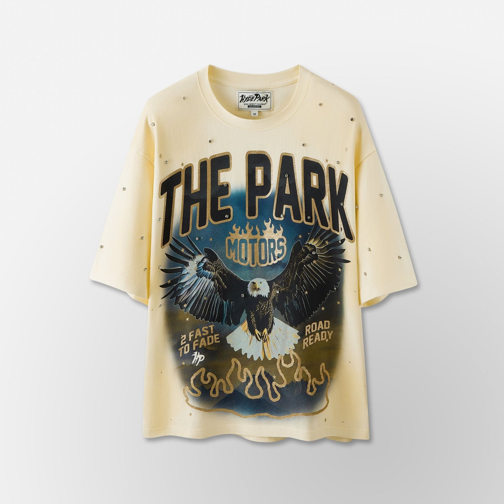 Hyde Park - Motor Park Tee - Cream — front view