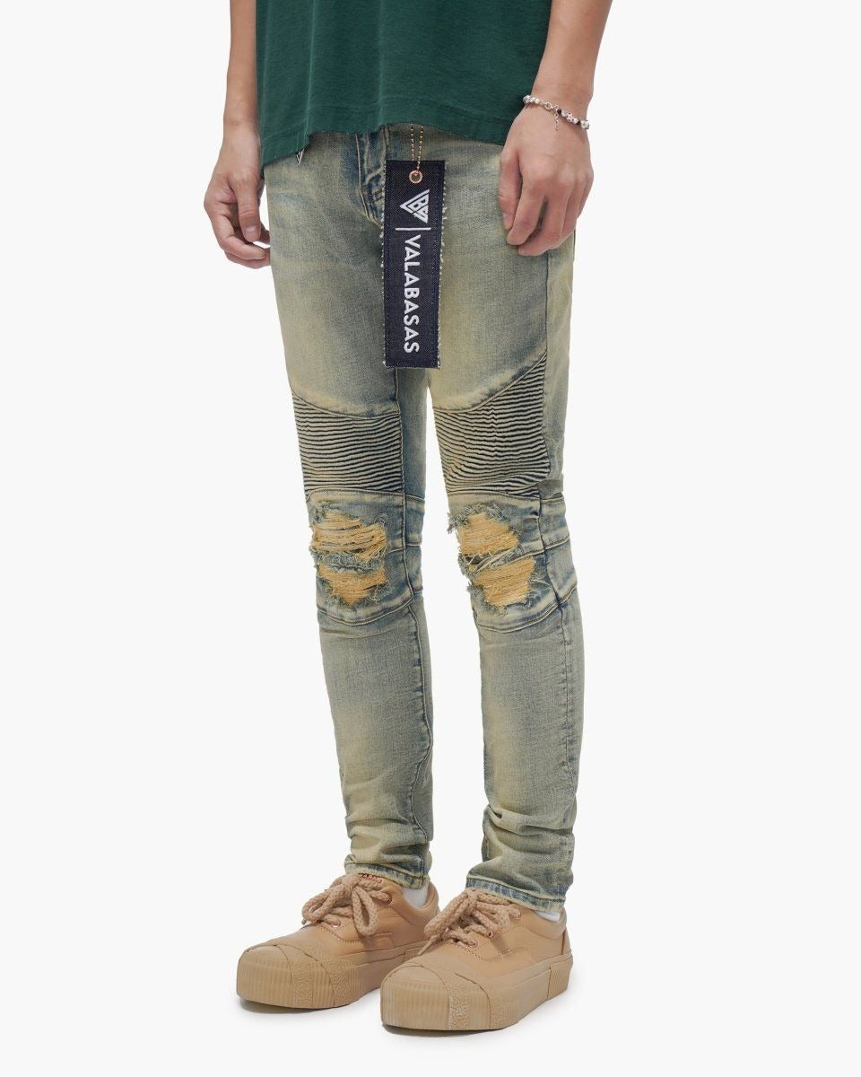 Valabasas - Mr. Biker Skinny Jeans - Vintage Wash — front view