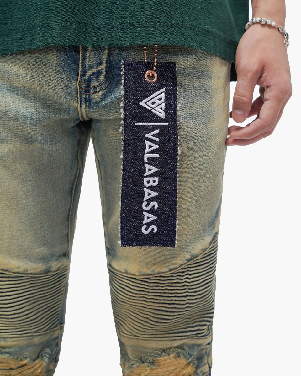 Valabasas - Mr. Biker Skinny Jeans - Vintage Wash — front view