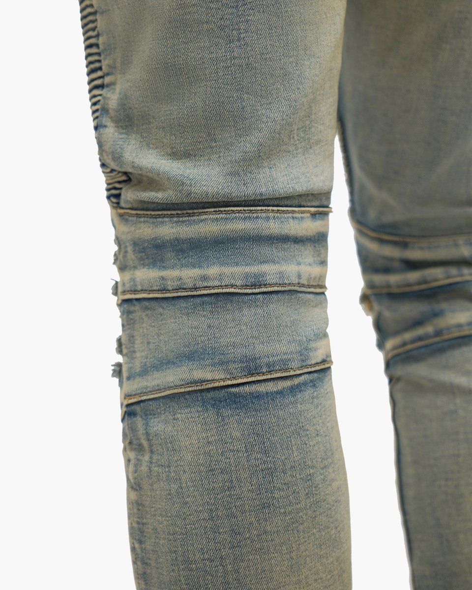Valabasas - Mr. Biker Skinny Jeans - Vintage Wash — front view