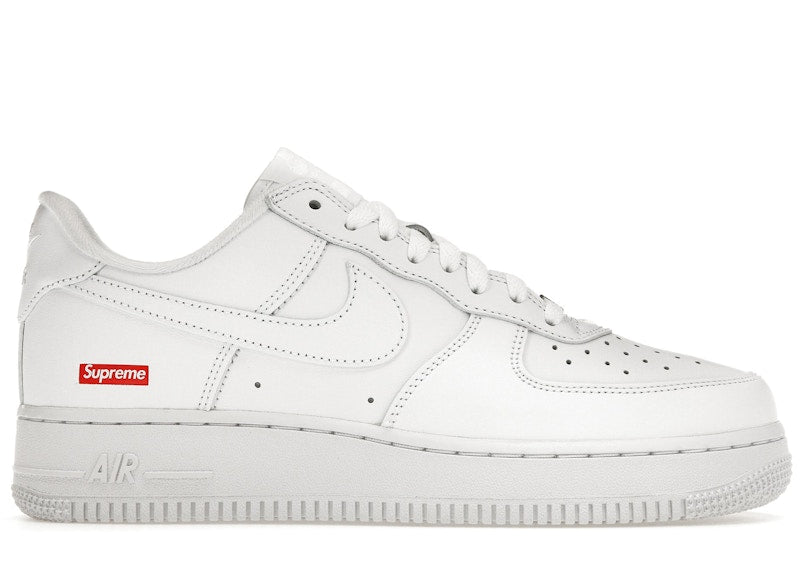 Nike Nike x Supreme - Air Force 1 Low - White — Nike Air Force 1 — iconic silhouette, sneaker, side profile