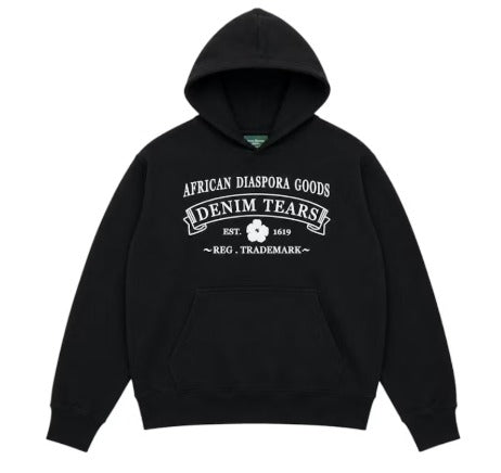 Denim Tears - ADG Hoodie - Black/White — front view