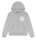 Denim Tears - Denim University Zip Hoodie - Grey — front view