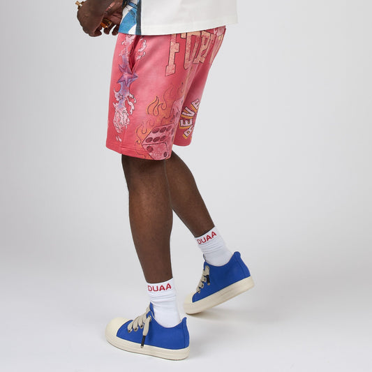 Duaa - Sunkist Short - Red — front view