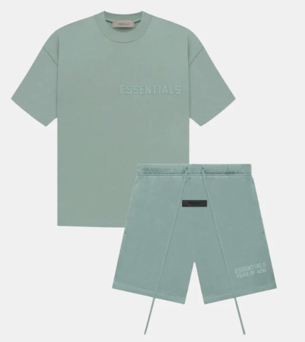 Fear of God Essentials - Tee & Shorts Set - Sycamore — front view