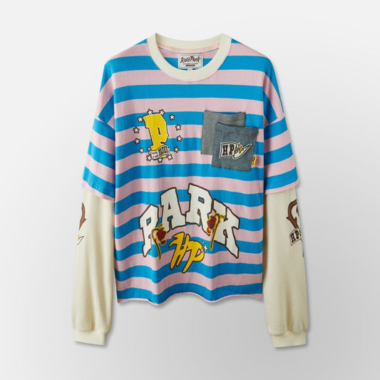 Hyde Park - School Of Hard Parks Crew - Blue/Pink — front view