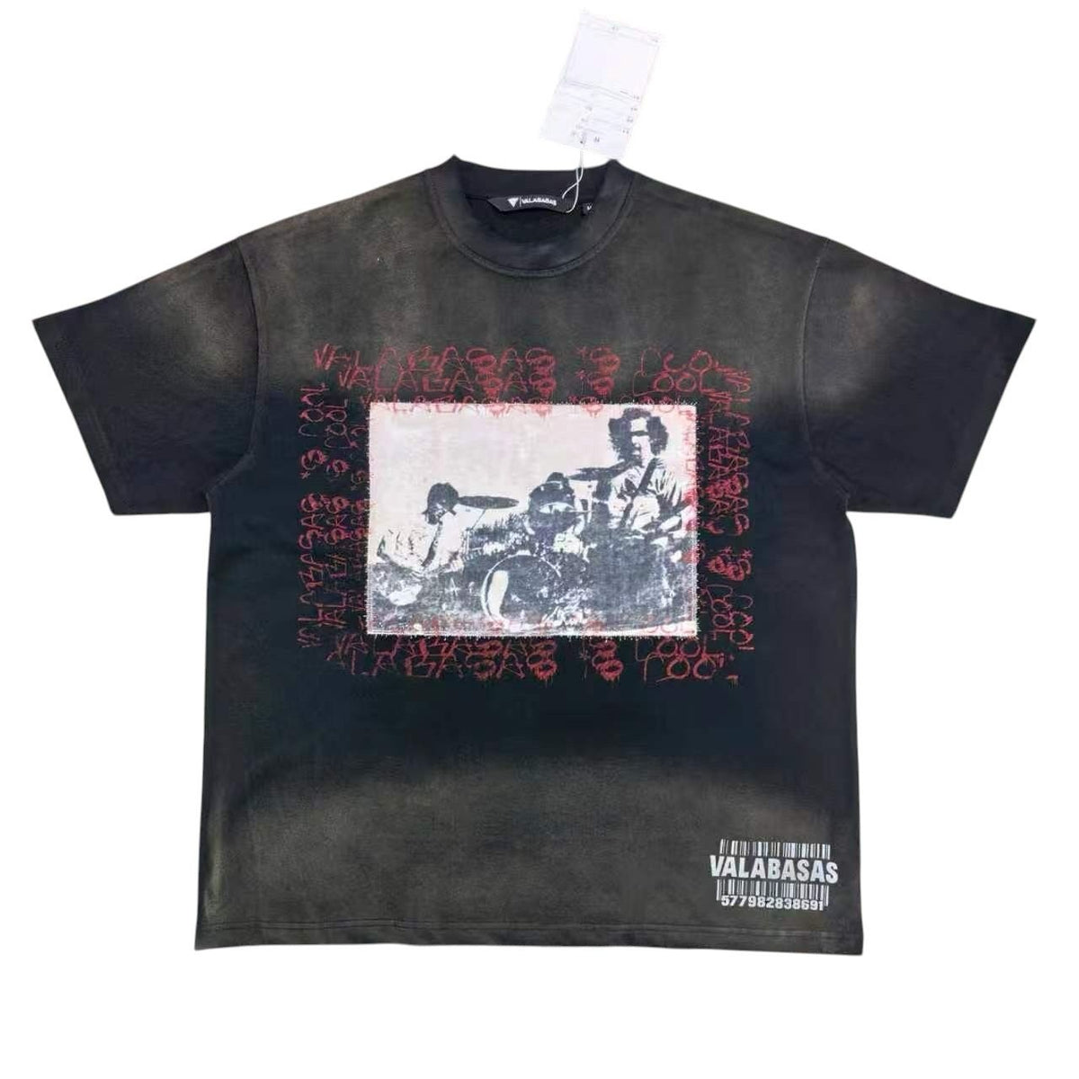 Valabasas - Stand Out Tee - Black — front view