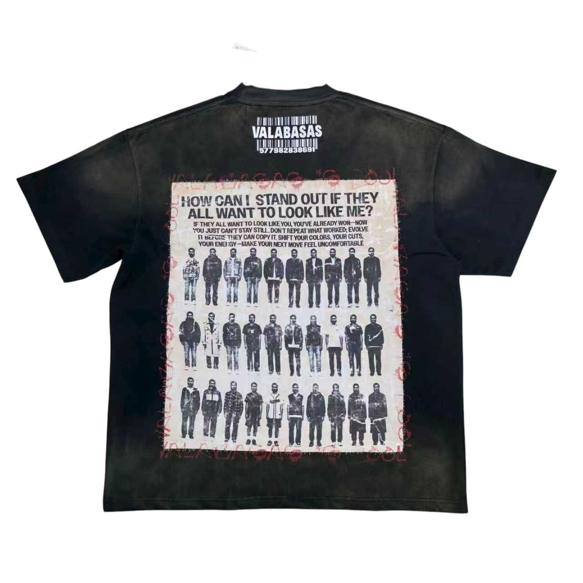 Valabasas - Stand Out Tee - Black — front view