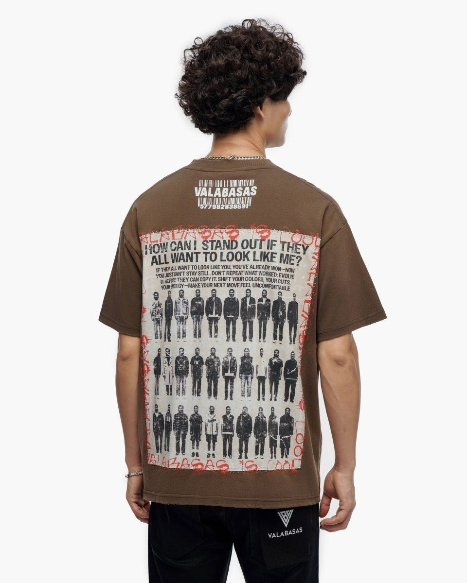 Valabasas - Stand Out Tee - Brown — front view