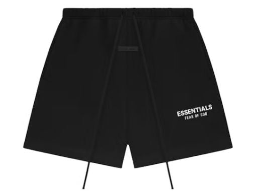 Fear of God Essentials - Classic Sweatshort - Jet Black — front view