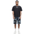 Valabasas - Incise Denim Shorts - Incise - Dark Blue