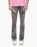 Valabasas - Tenka Stacked Denim - Grey Wash — front view