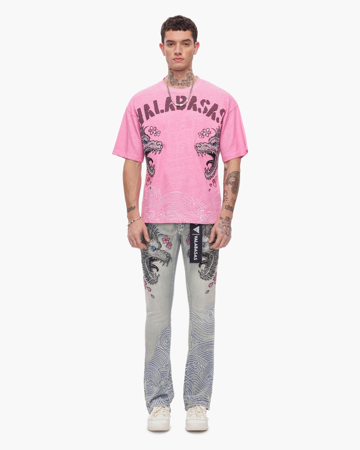 Valabasas - Tenka Stacked Denim - Light Blue Wash — front view