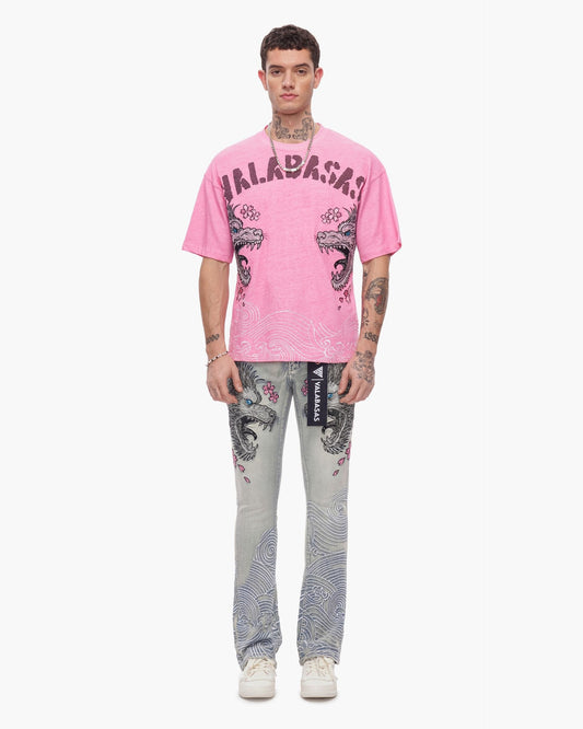 Valabasas - Tenka Stacked Denim - Light Blue Wash — front view