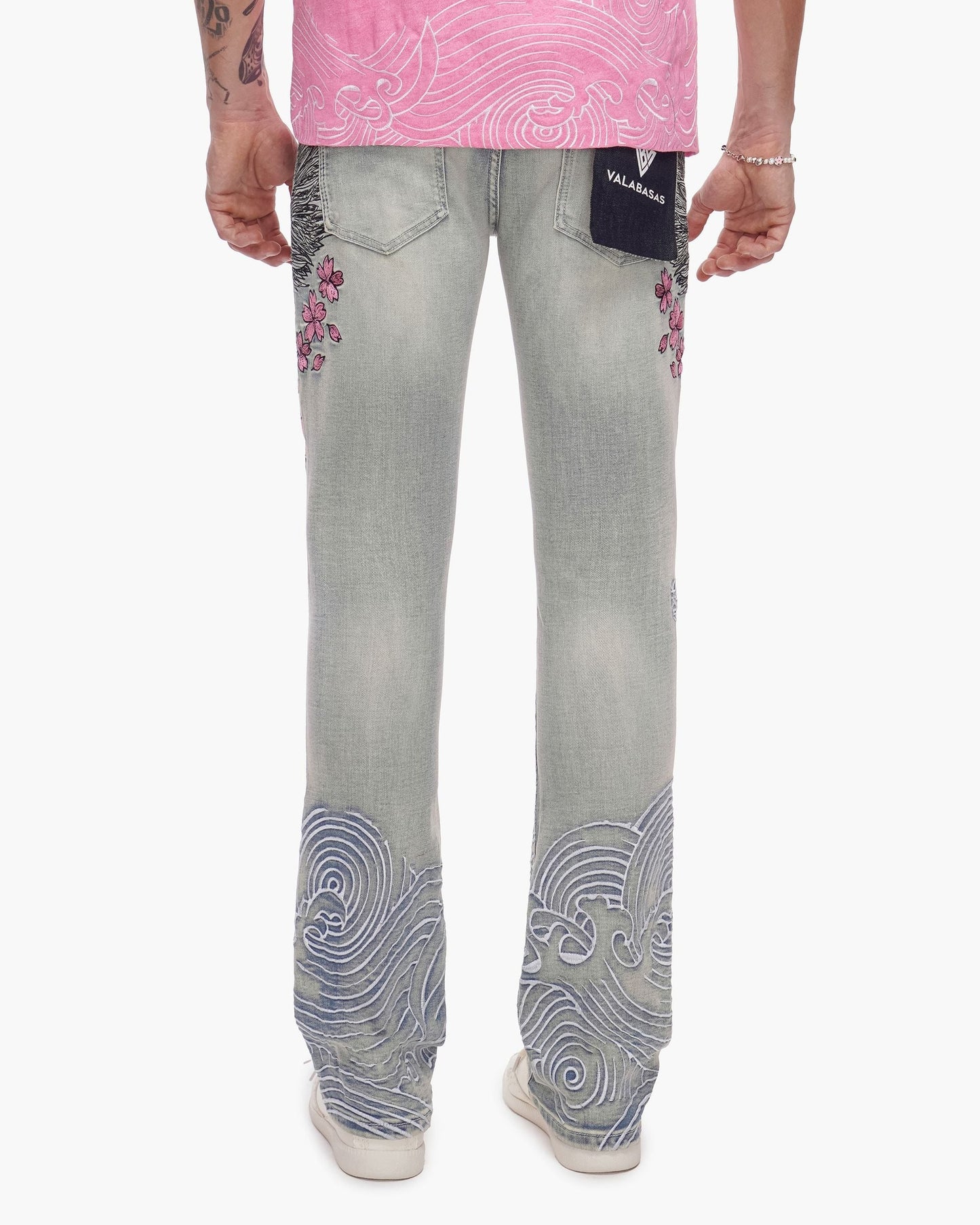 Valabasas - Tenka Stacked Denim - Light Blue Wash — front view