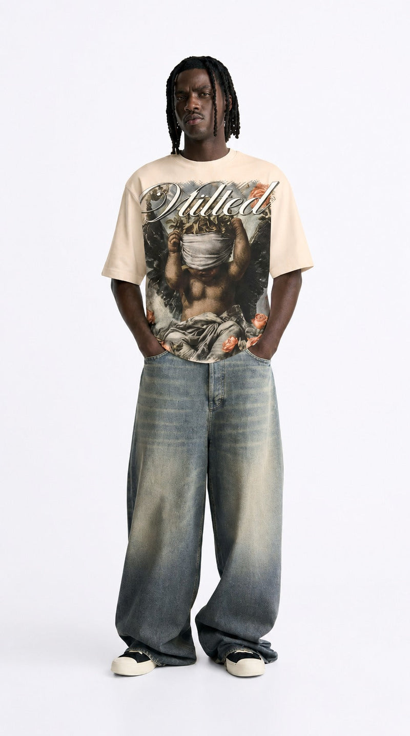 Vtilted - "Blossom" Tee - Cream — front view