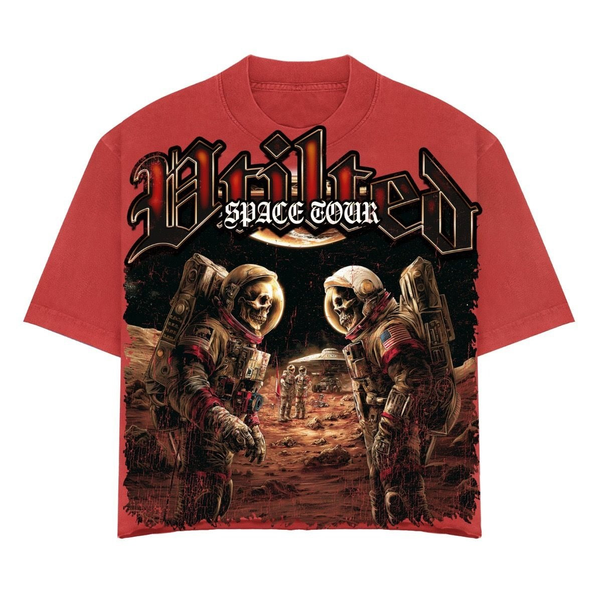 Vtilted - "Immortal" Tee - Red — front view