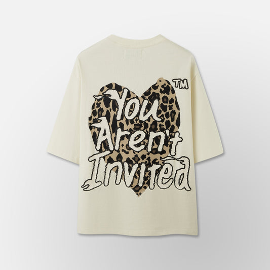 Hyde Park - Yai Wyld Heart Tee - Light Brown/Cream — front view